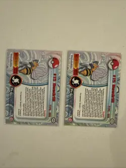 Pokemon Topps TCG: Beedrill #15 Base Chrome & Non Chrome - Series 2 - Image 2