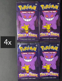 Pokemon 2022 Trick or Trade Booster Pack - 4 PACKS - Image 1