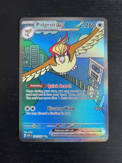Pidgeot ex 225/197 Obsidian Flames Special Illustration Rare Pokemon TCG - Image 1