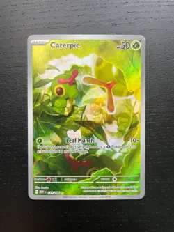 Pokemon Caterpie 172/165 Illustration Rare Scarlet & Violet 151 NM - Image 1