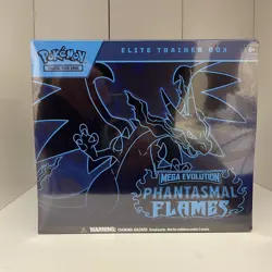 Pokemon TCG: Mega Evolution Phantasmal Flames Elite Trainer Box Sealed - Image 1
