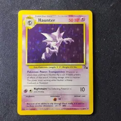 Pokemon TCG Haunter Fossil 6/62 Unlimited Holo Rare NM - Image 1