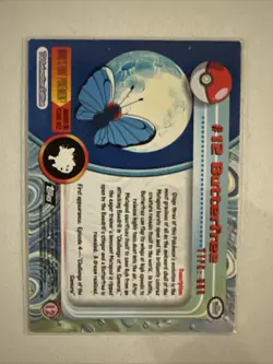 Pokemon Topps TCG: Butterfree #12 Base Chrome - Series 2 - Image 2