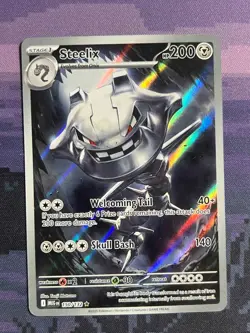 Steelix 150/132 Pokemon Mega Evolution Illustration Rare Near Mint - Image 1