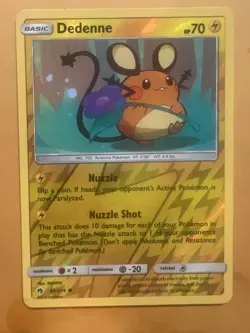 Dedenne 84/214 Common Reverse Holo SM Lost Thunder Pokemon TCG - Image 1