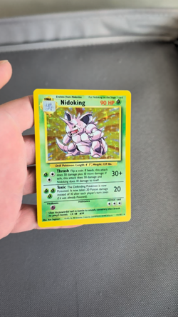 Pokemon Nidoking Holo 11/102 Base Set (Nintendo 1999) w/Video NM / LP - Image 2