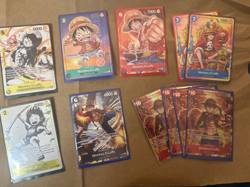 One Piece TCG CCG Monkey.D.Luffy Promo and Alt Art AA, and Parallel Card lot - Image 1