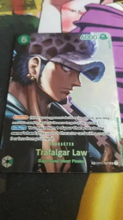 Trafalgar Law SP OP01-047 SR One Piece Card Game M/NM Kingdoms Of Intrigue - Image 1
