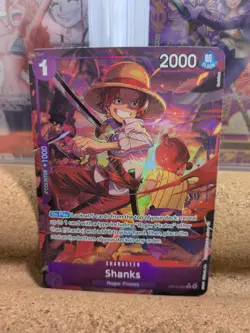 Shanks (Alternate Art) OP13-065 English R Carrying On His Will One Piece NM - Image 1