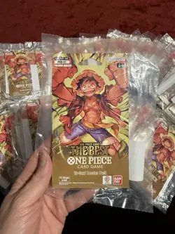 One Piece PRB-01 The Best Sleeved Booster Packs FACTORY Sealed (LOT OF 5) - Image 1