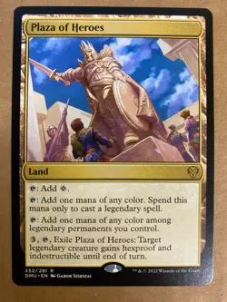 MTG 1x Plaza of Heroes # 252 Dominaria United Magic the Gathering Card x1 NM - Image 1
