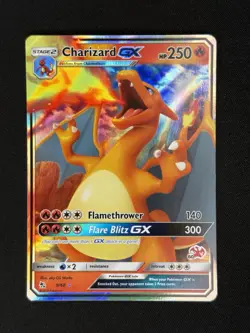 Pokemon TCG Charizard GX Hidden Fates Holo Ultra Rare Card 9/68 NM Condition - Image 1