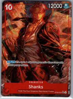 Shanks (Alt Art) OP06-007 English Wings of the Captain - One Piece Card - NM - Image 1