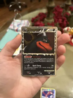 Pokemon TCG Undaunted Houndoom Prime Holo Card 82/90 2010 - Image 1