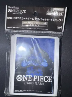 One Piece TCG Official Crocodile Card Sleeves (70 Ct) - Image 1