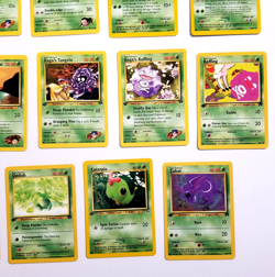 Vintage Pokemon Grass Lot 31 Cards All First Editions Green Common & Uncommon - Image 4