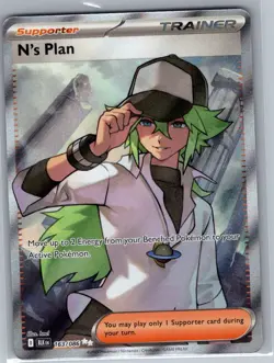 N's Plan 163/086 SV: Black Bolt - Pokemon Card - NM - Image 1