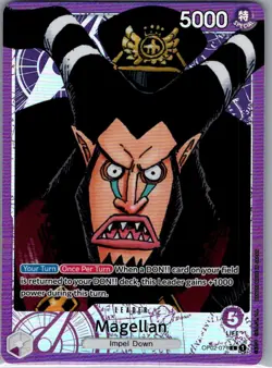 Magellan (Alt Art) OP02-071 English Paramount War - One Piece Card - NM - Image 1