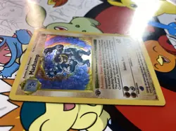 Machamp 8/102 Base Set (Shadowless) 1st Edition Holo Rare Pokemon Card MP/LP - Image 2