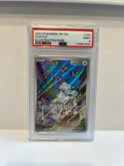 PSA 9 Illustration Rare Chatot #181 - Pokemon Trading Card - Image 3