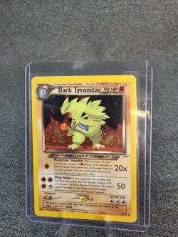 Pokemon Cards: Neo Destiny Rare Holo: Dark Tyranitar 11/105 LP - Image 1