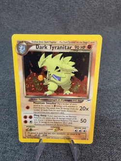 Pokemon Cards: Neo Destiny Rare Holo: Dark Tyranitar 11/105 LP - Image 3