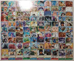 Lot of 100 Japanese ONE PIECE Cardgame Card Set TCG - Image 1