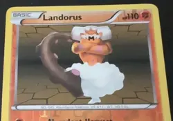 Rare Pokemon Card Landorus 74/101 Noble Victories Reverse Holo GRADEABLE - Image 2