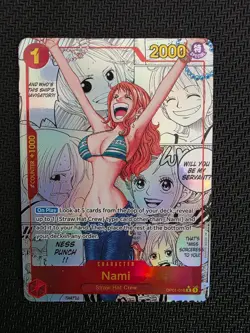 Nami Manga Alternate Art PRB01-016 One Piece Card Game - Image 1