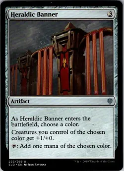 Heraldic Banner Throne of Eldraine Uncommon NM Magic: The Gathering 222 Normal - Image 1