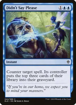 Didn't Say Please Throne of Eldraine Common NM Magic: The Gathering 42 Normal - Image 1