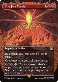 The Fire Crystal (Borderless) FINAL FANTASY Rare NM Magic: The Gathering Foil - Image 1