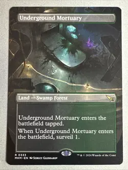 MTG / Underground Mortuary / MKM / #333 / Regular (Borderless) / Rare / NM - Image 1