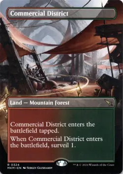 Commercial District BORDERLESS Murders at Karlov Manor Magic MTG NM - Image 1