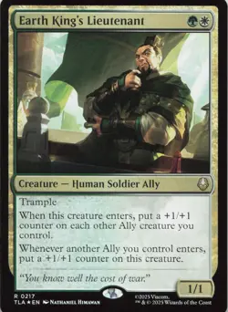 Earth King's Lieutenant - FOIL - R Avatar: The Last Airbender 217 - MTG - Image 1