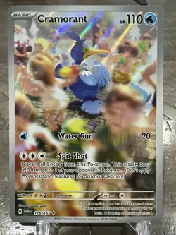 Pokemon TCG Cramorant 176/167 Twilight Masquerade Illustration Rare - Image 1