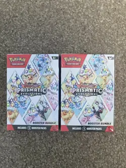 Pokemon TCG Prismatic Evolutions Booster Bundle Lot Of 2 New & Factory Sealed - Image 1
