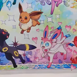 Pokemon TCG Super Prismatic Evolutions Play Mat SPC Super Premium Eevee - Image 4