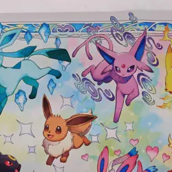 Pokemon TCG Super Prismatic Evolutions Play Mat SPC Super Premium Eevee - Image 5