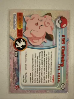 Pokemon Topps TCG: Clefairy #35 Base Chrome - Series 2 - Image 2
