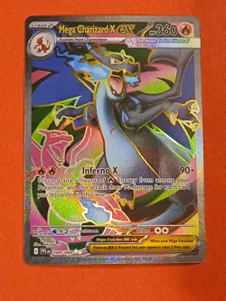 VERY CLEAN COPY Pokemon Phantasmal Flames Mega Charizard X ex 109/094 Full Art - Image 1