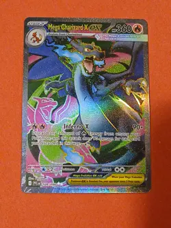 VERY CLEAN COPY Pokemon Phantasmal Flames Mega Charizard X ex 109/094 Full Art - Image 3
