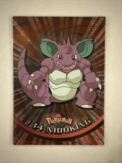 Pokemon Topps TCG: Nidoking #34 Base Chrome - Series 2 - Image 1