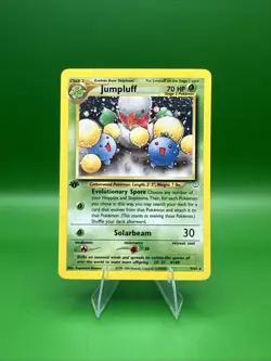 Pokemon TCG Jumpluff 1st Edition Neo Revelation Holo 9/64 Pack Fresh Near Mint - Image 1
