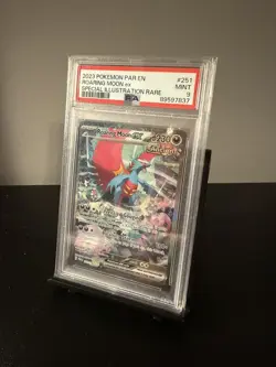 2023 Pokemon Paradox Rift - Roaring Moon ex 251/182 SIR - PSA 9 (MINT) - Image 1