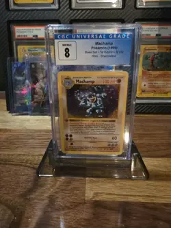 Pokemon TCG Machamp Holo Rare 1st Edition Shadowless Base Set - Image 1