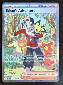 Pokemon Ethan's Adventure 236/182 Sv10: Holo SIR Destined Rivals Rare - Image 1