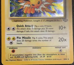 Pokemon Jolteon TCG Jungle 4/64 Holo Unlimited Rare, HP - Image 2