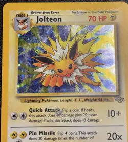 Pokemon Jolteon TCG Jungle 4/64 Holo Unlimited Rare, HP - Image 3