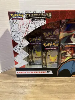 Pokemon TCG: Celebrations Collection Box Lance's Charizard V Sealed 820650809392 - Image 2